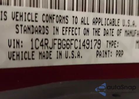 2015 Jeep Grand Cherokee Limited from USA, damaged, VIN 1C4RJFBG6FC149179